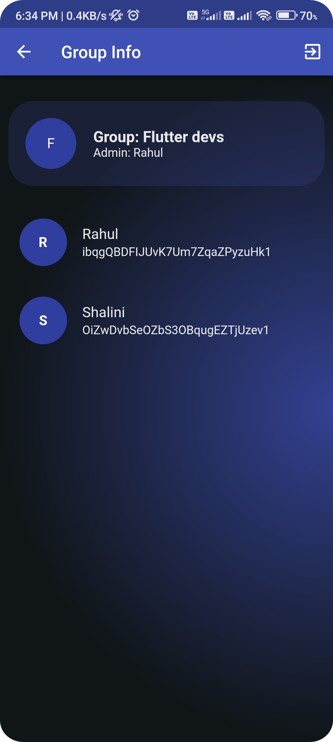 group info